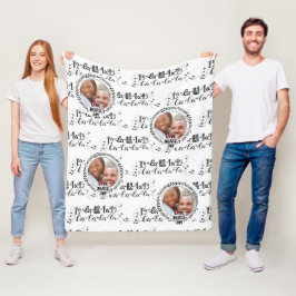Skandinaviska Doodle PHOTO Blanket-julgåva Fleecefilt