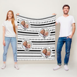 Skandinaviska Doodle PHOTO Blanket-julgåva Fleecefilt