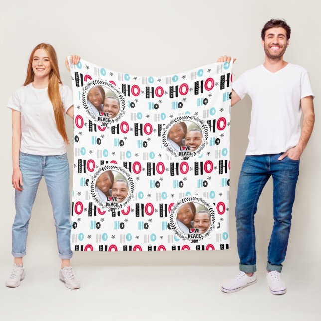 Skandinaviska Doodle PHOTO Blanket-julgåva Fleecefilt (På plats)