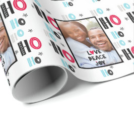 Skandinaviska Doodle PHOTO-julmodern Presentpapper