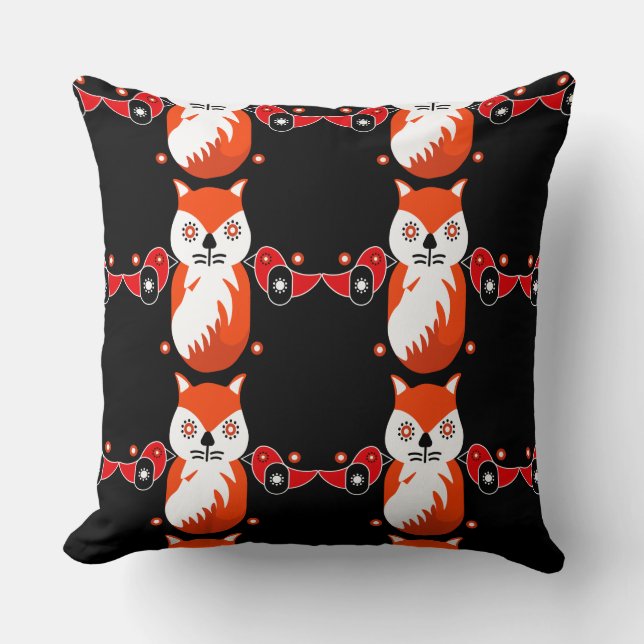 Skandinaviska folkbildtryckningar | Nordiska Decor Kudde (Framsida)