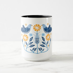 Skandinaviska folkbildtryckningar Nordiska Decor Mugg