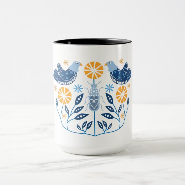 Skandinaviska folkbildtryckningar | Nordiska Decor Mugg (Center)