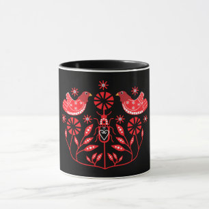 Skandinaviska folkbildtryckningar Nordiska Decor Mugg