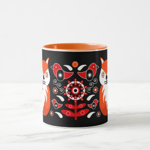 Skandinaviska folkbildtryckningar Nordiska Decor Mugg