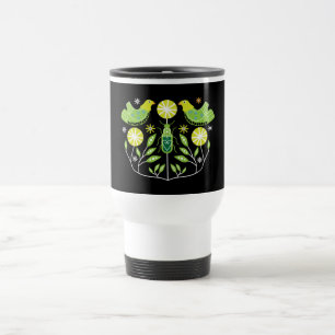 Skandinaviska folkbildtryckningar Nordiska decor Resemugg