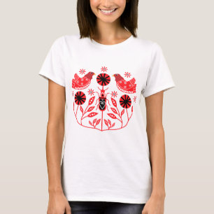 Skandinaviska folkbildtryckningar Nordiska Decor T Shirt