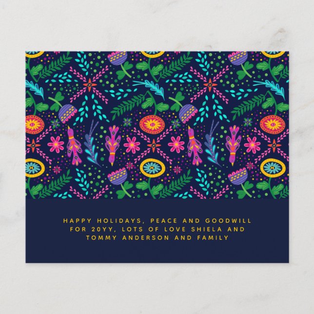 Skandinaviska folkfågelblommor Brev (Framsida)