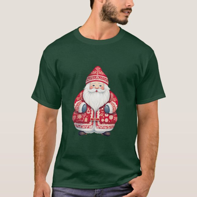 Skandinaviska folkgruppen Jultomten T Shirt (Framsida)