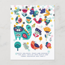 Skandinaviska folkkonst Julafton Helgdagar Brev