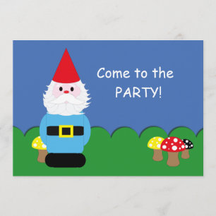 Skandinaviska Gnome Anpassade Party Inbjudningar