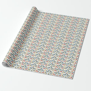 Skandinaviska hästar: Colorful Folk Art Presentpapper