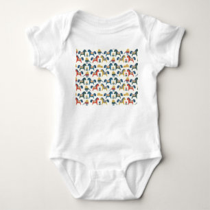 Skandinaviska hästar: Colorful Folk Art T Shirt