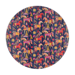 Skandinaviska hästar: Dekorativ sömlös design