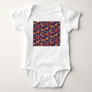 Skandinaviska hästar: Dekorativ sömlös design T Shirt