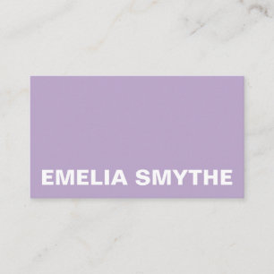 Skandinaviska Lavender Violet Minimalist enkel Visitkort