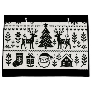SKANDINAVISKA MÖNSTER JULKLAPPAR PÅSAR
