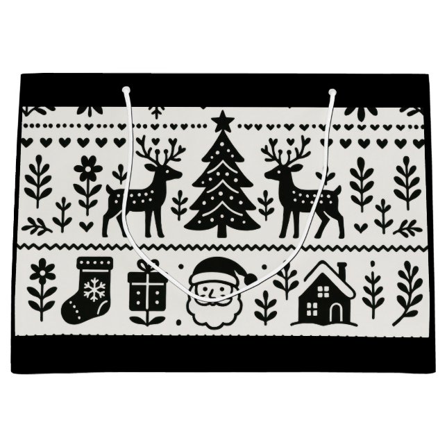 SKANDINAVISKA MÖNSTER JULKLAPPAR PÅSAR  (Framsidan)