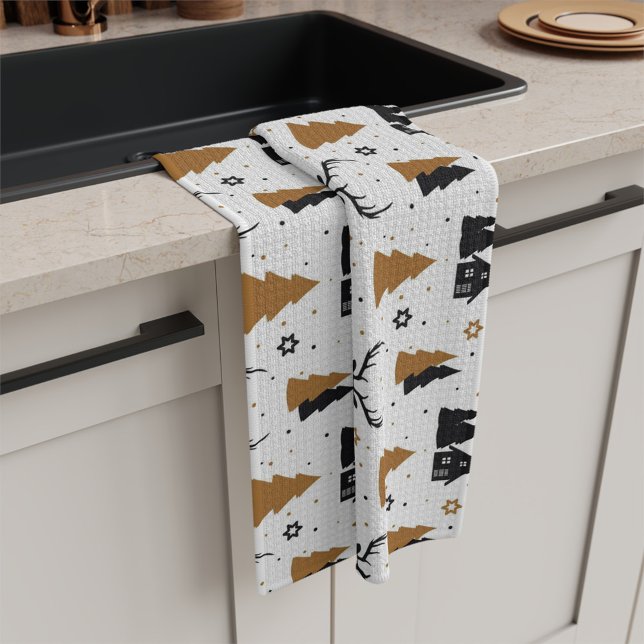 Skandinaviska Mönster Kitchen Tea Towel Kökshandduk (Skapare uppladdad)