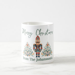 Skandinaviska Nutcracker - Anpassat namn jul Kaffemugg