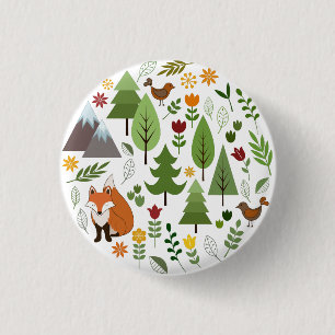 Skandinaviska Stil Illustrations Circle Knapp