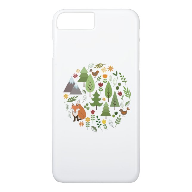Skandinaviska stilillustrationer cirklar Case-Mate iPhone skal (Baksida)