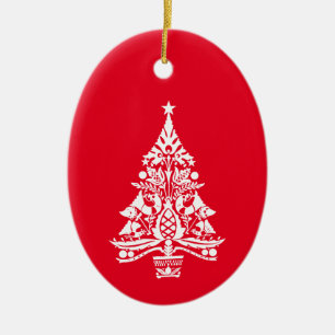 Skandinaviska traditionella juldekorationer