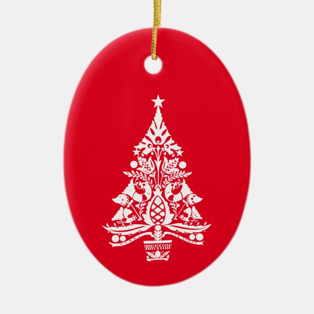 Skandinaviska traditionella juldekorationer (Framsidan)