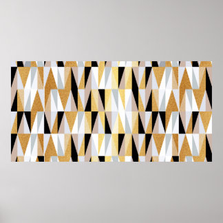 skandinaviska trianglar utan sömlös mönster-vin poster
