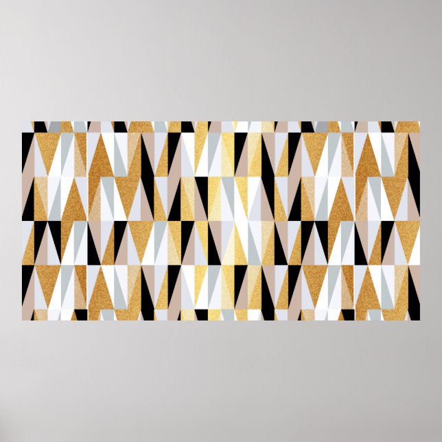 skandinaviska trianglar utan sömlös mönster-vin poster (Framsidan)