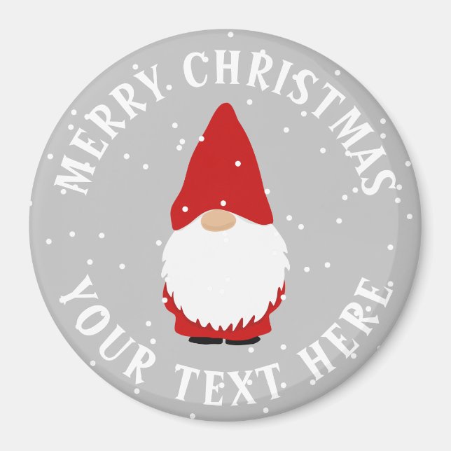 Skandinaviska troll-anpassningsbarnas julgransskål magnet (Framsidan)