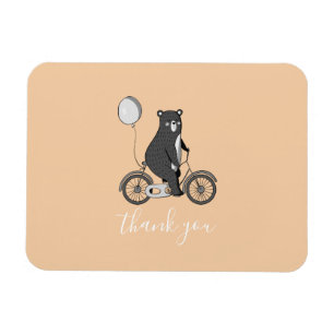 Skandinaviskt björn på Bike Minimalist Tack Magnet