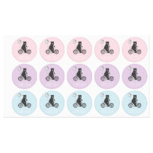 Skandinaviskt björn på minimalistiska pastellkrito