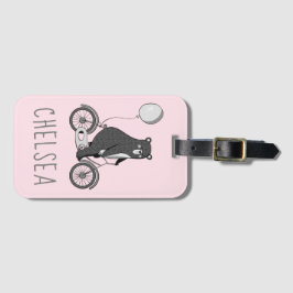 Skandinaviskt björn på Rosa av minimalistisk bike Bagagebricka