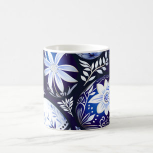 Skandinaviskt Blått Påskägg Vårblomma Kaffemugg