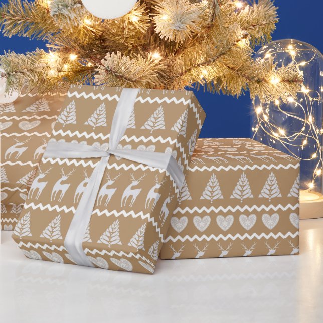 Skandinaviskt block Skriv ut jul Presentpapper (Helgdagar)