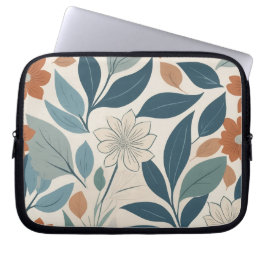 Skandinaviskt botaniskt mönster laptop fodral