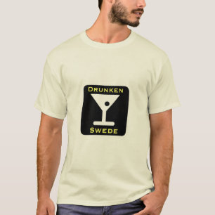 Skandinaviskt dricka för rolig full svensk tee shirt