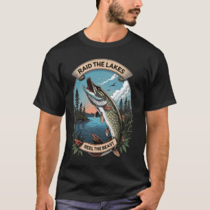 Skandinaviskt fiske u2013 Norrsk pike Viking Knut T Shirt