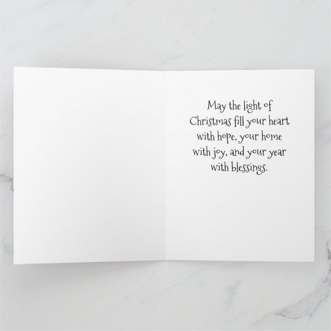 Skandinaviskt folkbokföringskort Julgran Kort (Inuti)