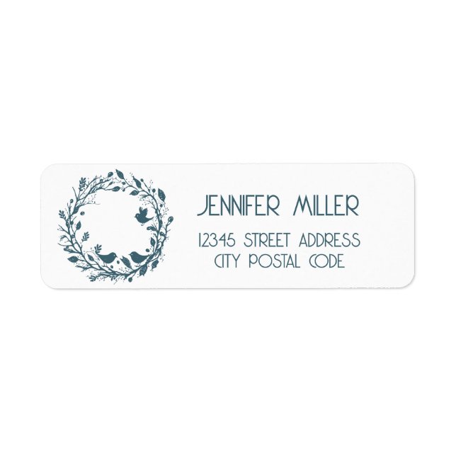 Skandinaviskt folklore returadress etikett (Framsidan)