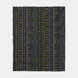 Skandinaviskt folkmun Mönster Mysigt Throw Blanket Fleecefilt