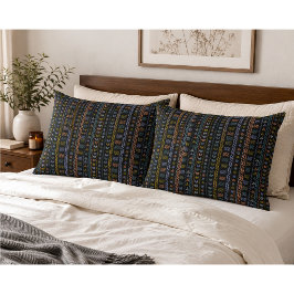 Skandinaviskt Folkpattern Dekorativt Prydnadskudde