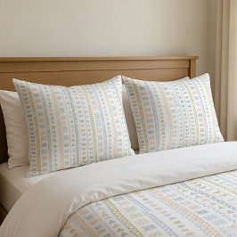 Skandinaviskt Folkpattern Dekorativt Prydnadskudde