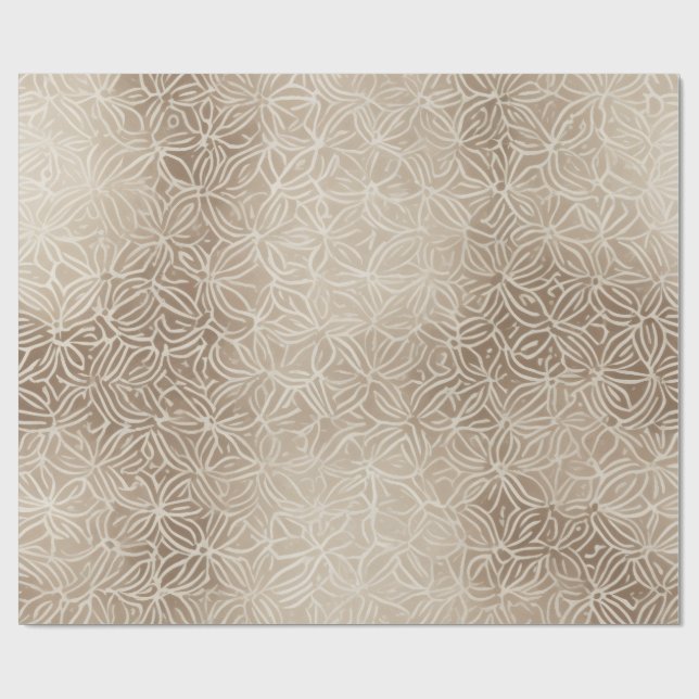 Skandinaviskt geometriskt mönster presentpapper (Platt)