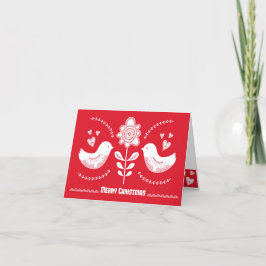 Skandinaviskt inspirerad julkort. Redigerbar Helgkort