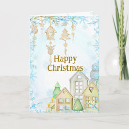 Skandinaviskt inspirerat julkort. Hygge Redigerbar Helgkort