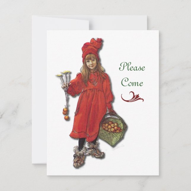 Skandinaviskt julparty inbjudningar (Framsida)