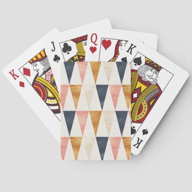 Skandinaviskt marinflaggamönster casinokort (Baksidan)