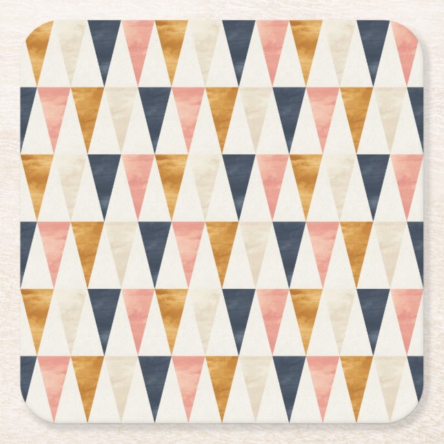 Skandinaviskt marinflaggamönster underlägg papper kvadrat (Framsidan)